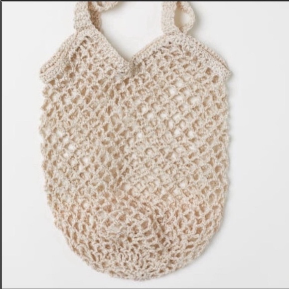 NWT H&M Net Summer Bag - Beige - Picture 2 of 6